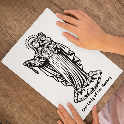 Our Lady & Her Titles Coloring Book